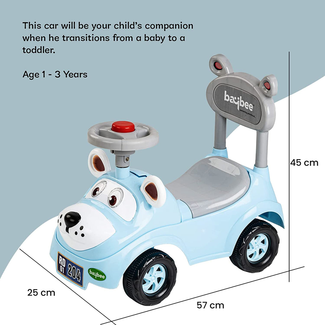 Snooper Ride on Baby Car for Kids, Baby Ride on Car with Music & Horn Button-Kids Ride On Push Car for Children | Ride on Toys Kids Baby Car | Ride on Car for Kids 1 to 3 Years Boy Girl