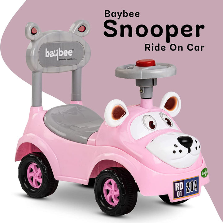 Snooper Ride on Baby Car for Kids, Baby Ride on Car with Music & Horn Button-Kids Ride On Push Car for Children | Ride on Toys Kids Baby Car | Ride on Car for Kids 1 to 3 Years Boy Girl