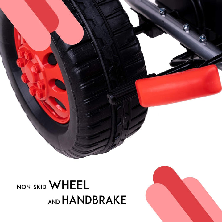 Cruiser Pro Pedal Go Kart Racing Ride on Kids Car, Baby Car with High Backrest Seat, Pedal | Ride On Kids Baby Car Go Kart Tricycle | Go Kart Car for Kids to Drive 2-4 Years Boys Girls