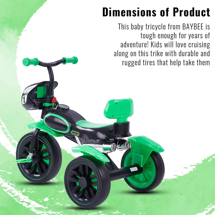 Harley Baby Tricycle for Kids 2 to 5 Years, Smart Plug n Play Baby Tricycle Cycle