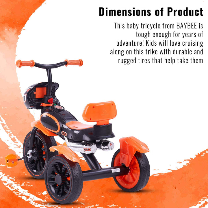 Harley Baby Tricycle for Kids 2 to 5 Years, Smart Plug n Play Baby Tricycle Cycle