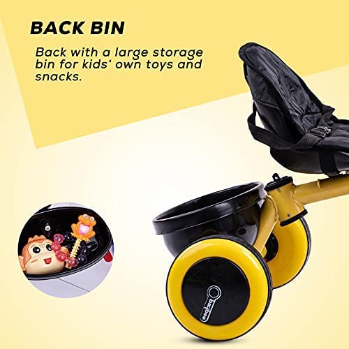 Elantra 2 in 1 Convertible Kids Tricycle, Baby Tricycle Trikes with Adjustable