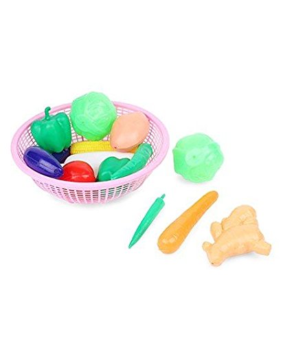 Ratnas Premium Quality Vegetable Set Basket for Kids 15 Pieces. Let You Kid recognise Different Vegetables and Colours