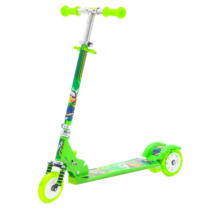 Skate Kick Scooter for Kids Boys Girls - 3 Wheel Lean to Steer 3 Adjustable Height