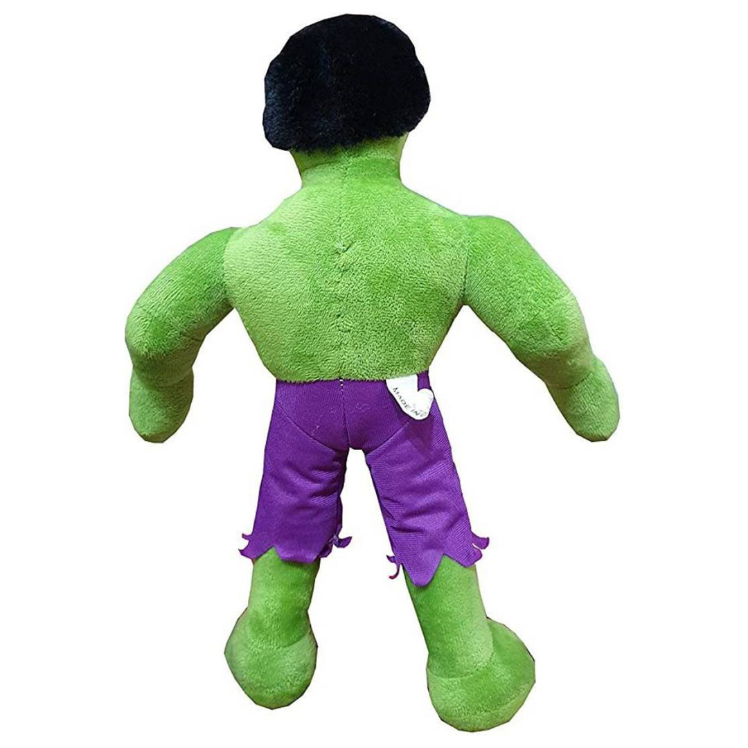 Stuffed Soft Toys for Boys/Girls Super Hero Hulk Cartoon Character Soft Toy for Kids - 40 cm Green