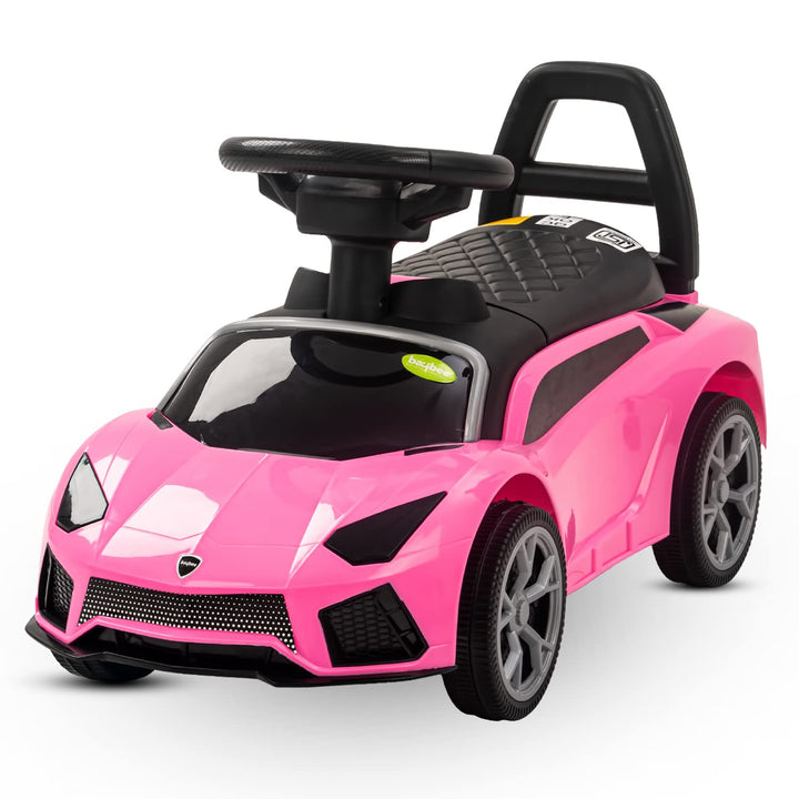 Baybee Push Ride on Kids Car, Baby Ride on Push Car for Kids with Music & High Backrest | Kids Baby Big Car Ride on Toys | Ride on Baby Car for Kids to Drive 1 to 3 Years Boys Girls