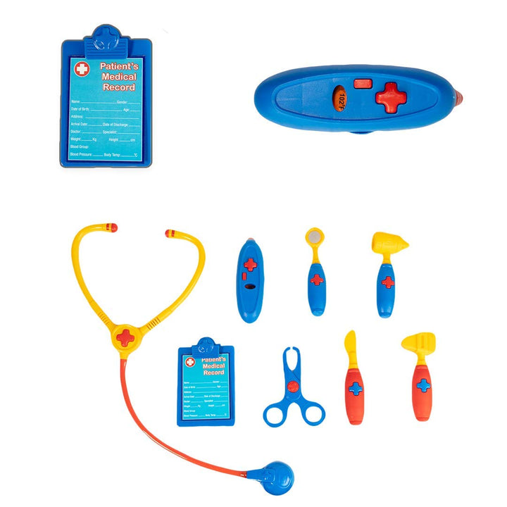 Ratna's Premium Quality Doctor Medical Kit for Kids. Includes 8 Different Medical Equipments