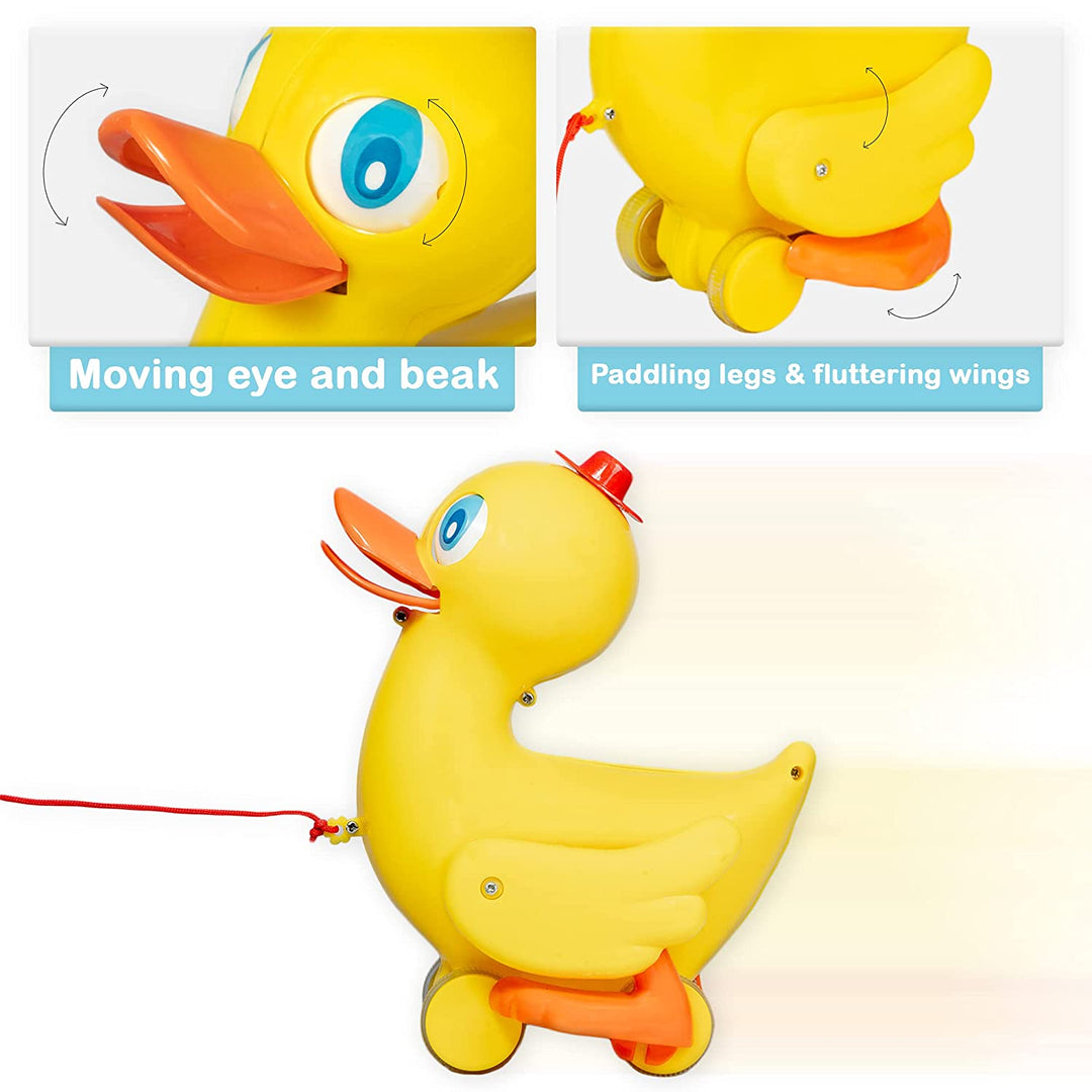 Ratnas Quacking Duck for Toddlers Fun Filled Pull Along Toy to Play & Learn to Walk