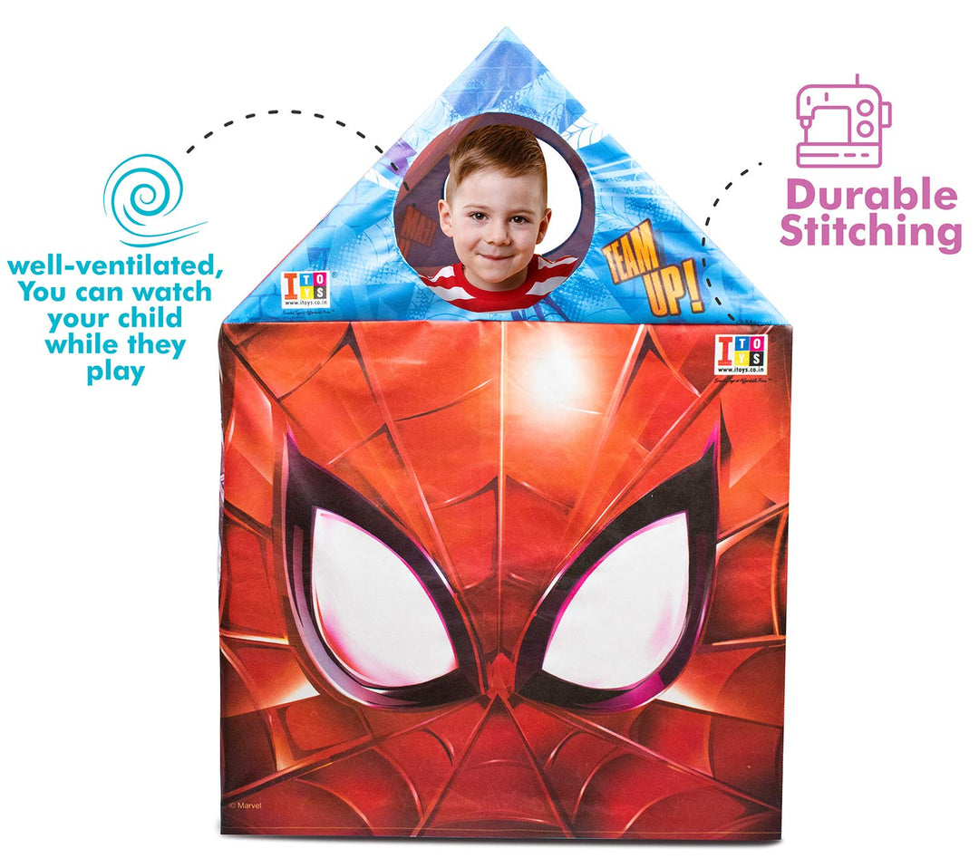 Kid's Play House Pipe Tent for Children's Play Tent House for Kids 5 Years and Above Water Repellent Big Size Play House for Girls and Boys (Spider, Red)